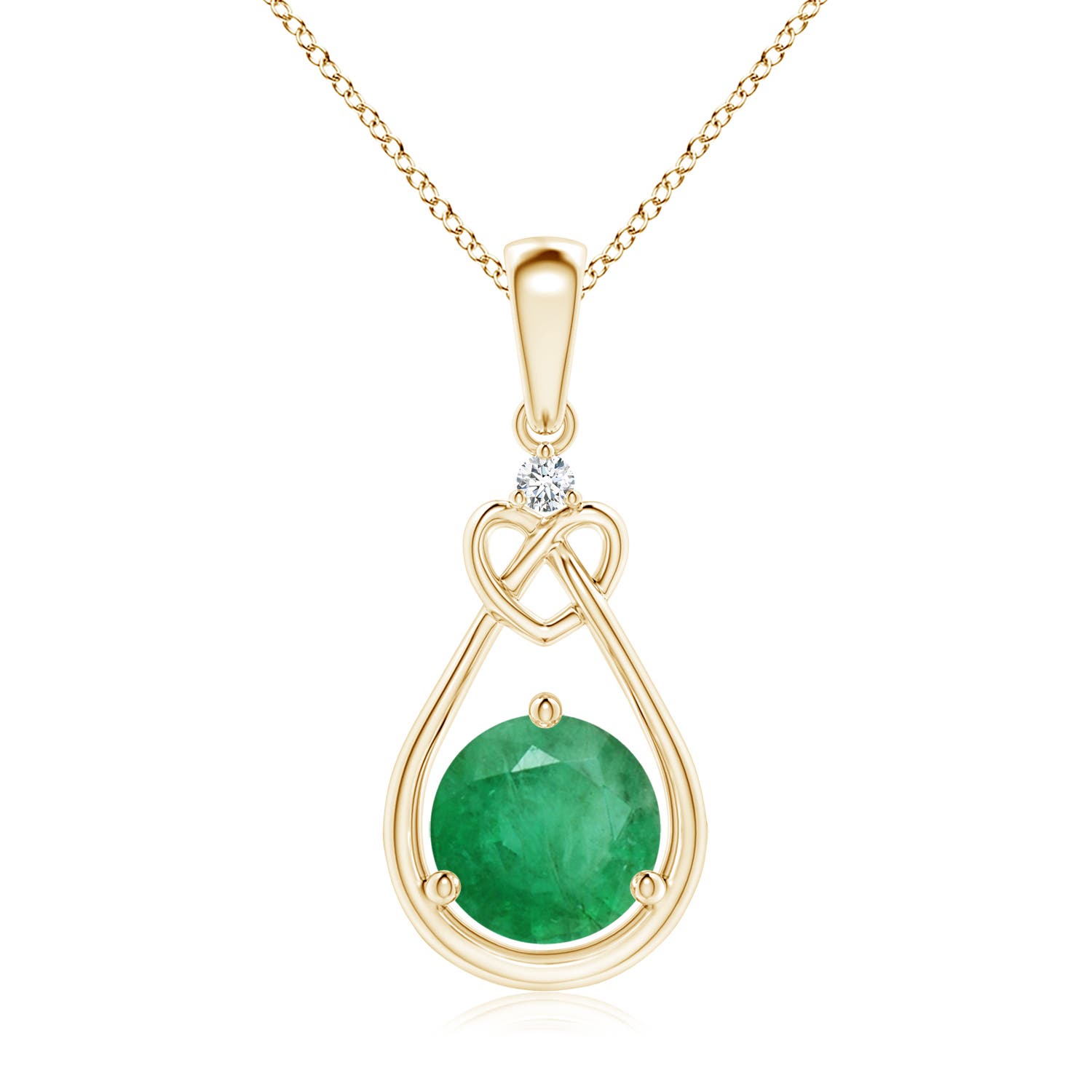 A - Emerald / 1.22 CT / 14 KT Yellow Gold