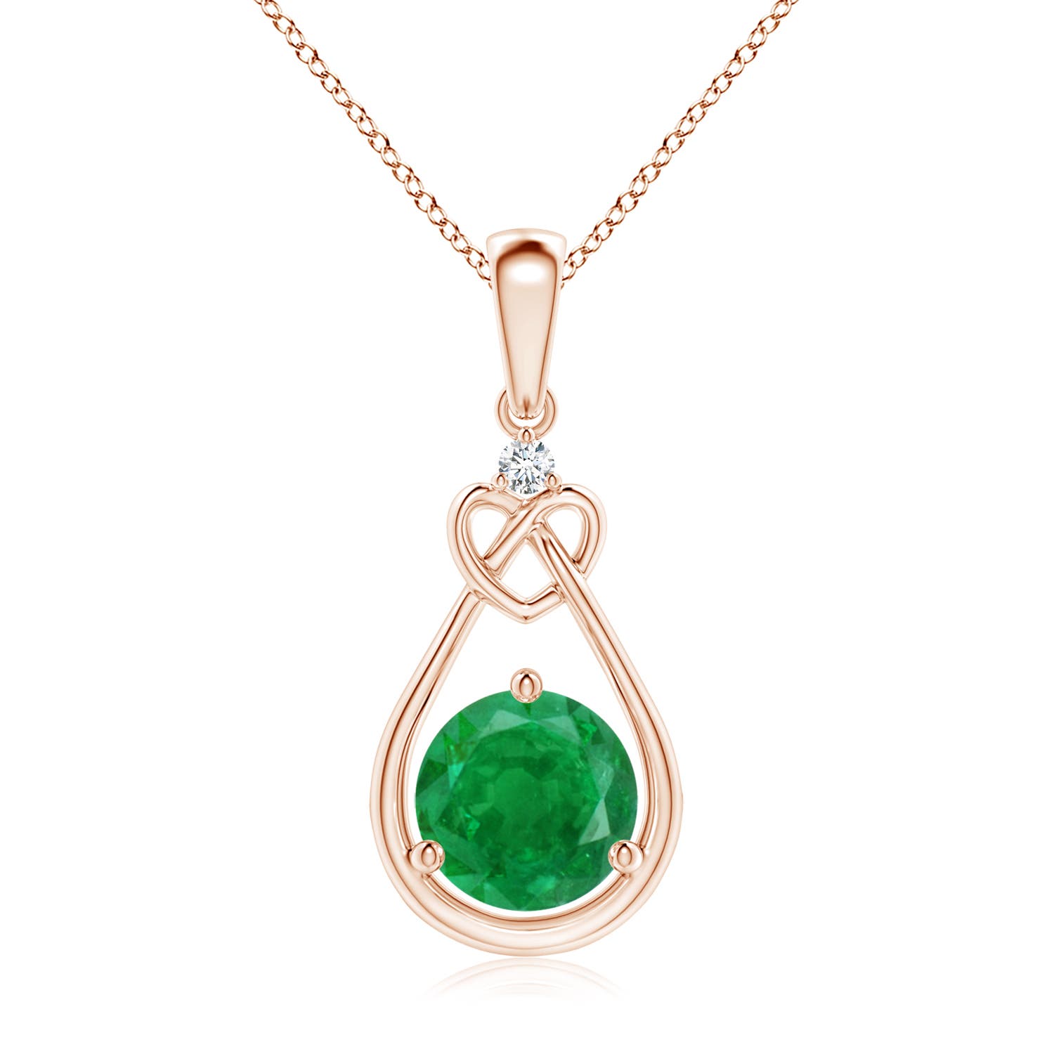 AA - Emerald / 1.22 CT / 14 KT Rose Gold