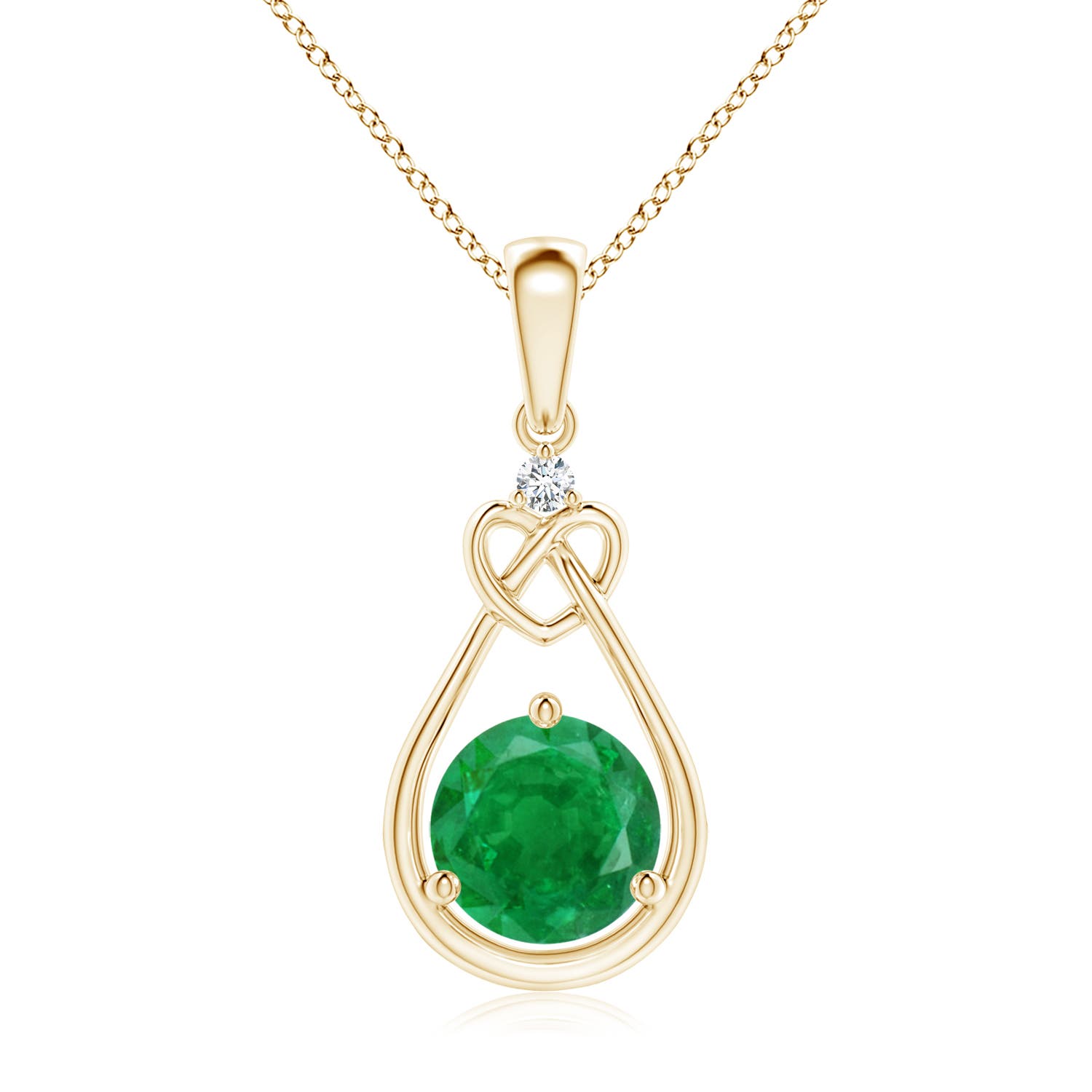 AA - Emerald / 1.22 CT / 14 KT Yellow Gold