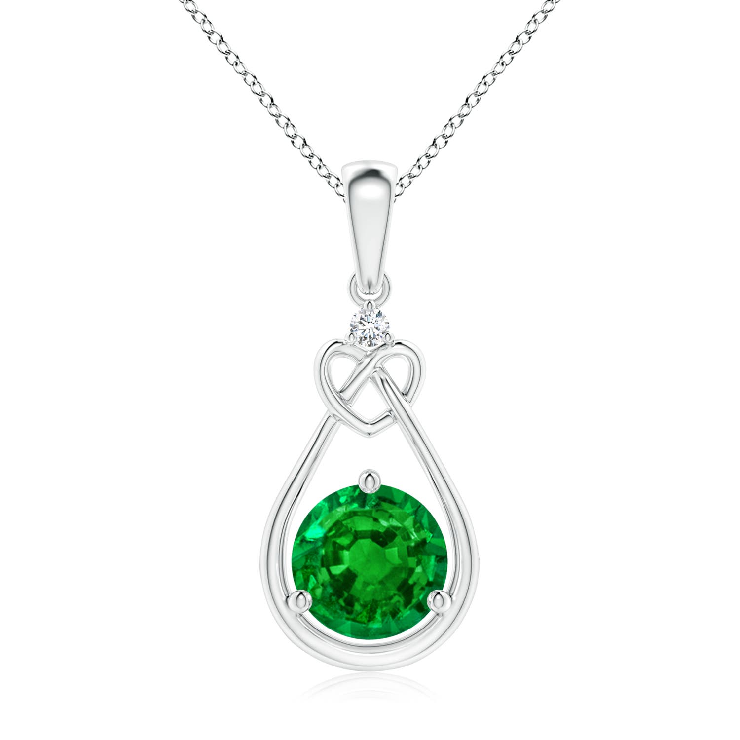 AAAA - Emerald / 1.22 CT / 14 KT White Gold