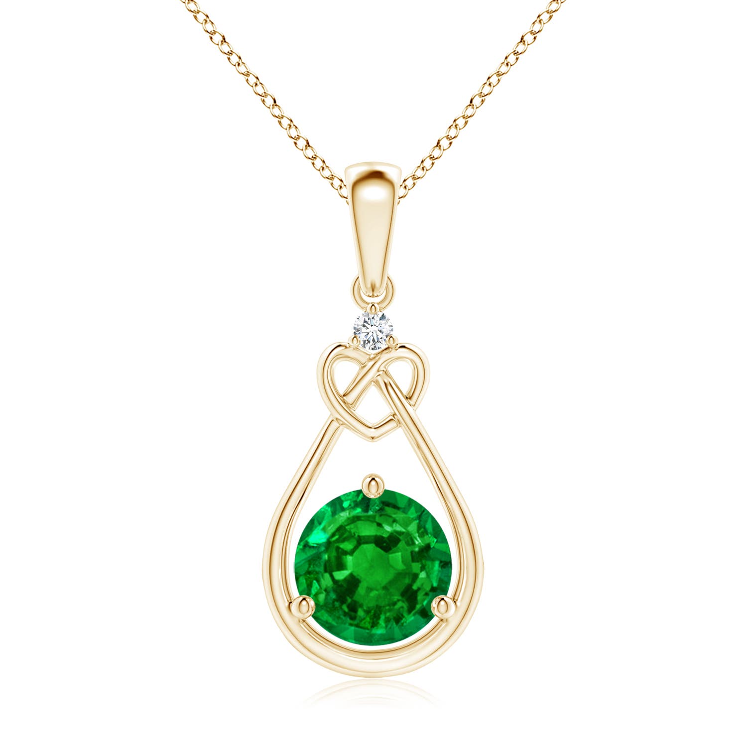 AAAA - Emerald / 1.22 CT / 14 KT Yellow Gold