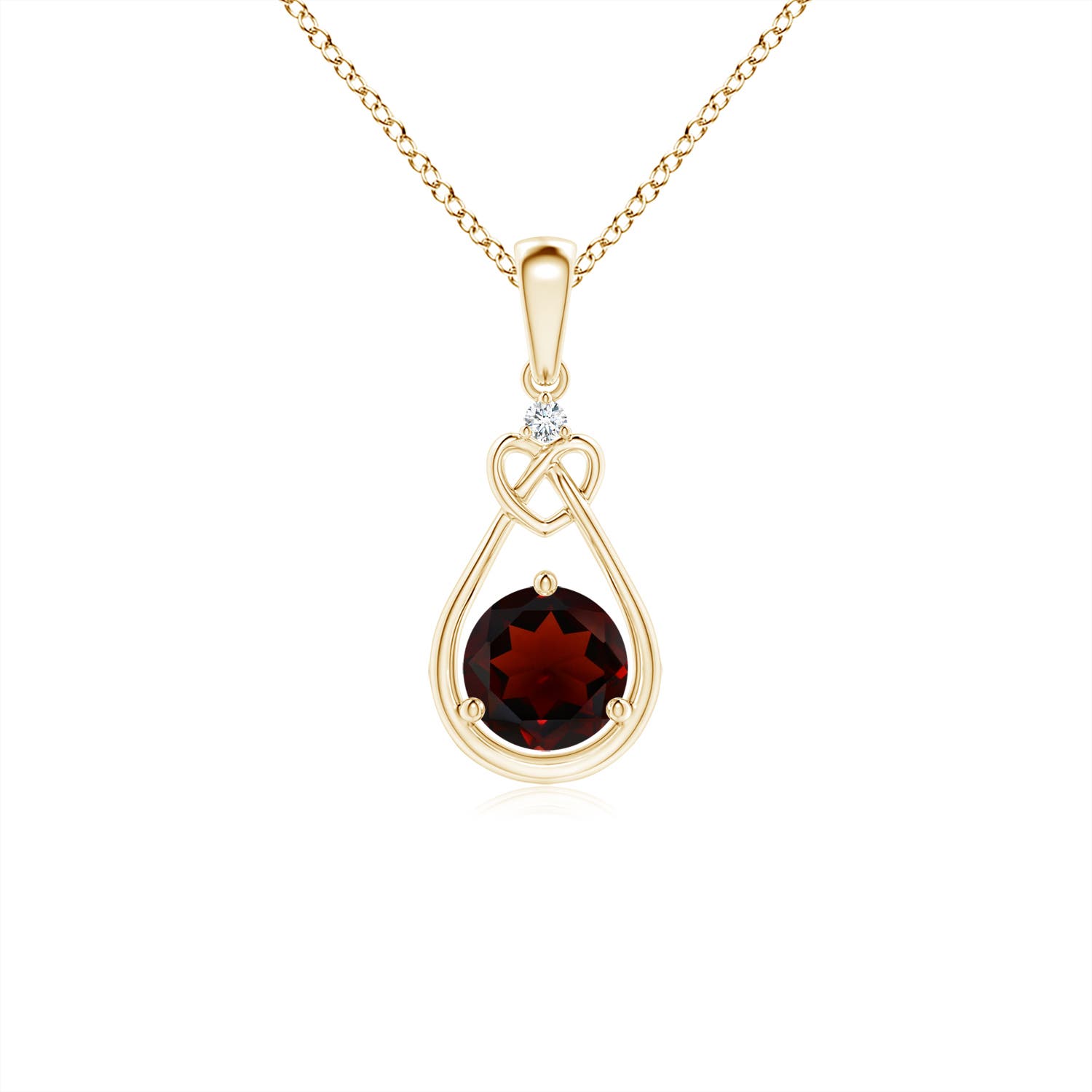 AA - Garnet / 0.61 CT / 14 KT Yellow Gold