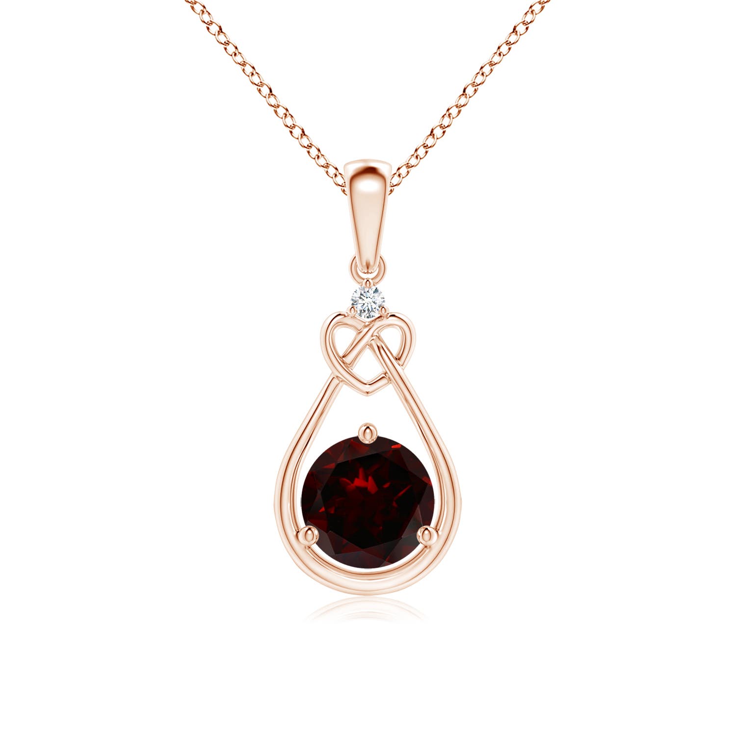 A - Garnet / 1.01 CT / 14 KT Rose Gold