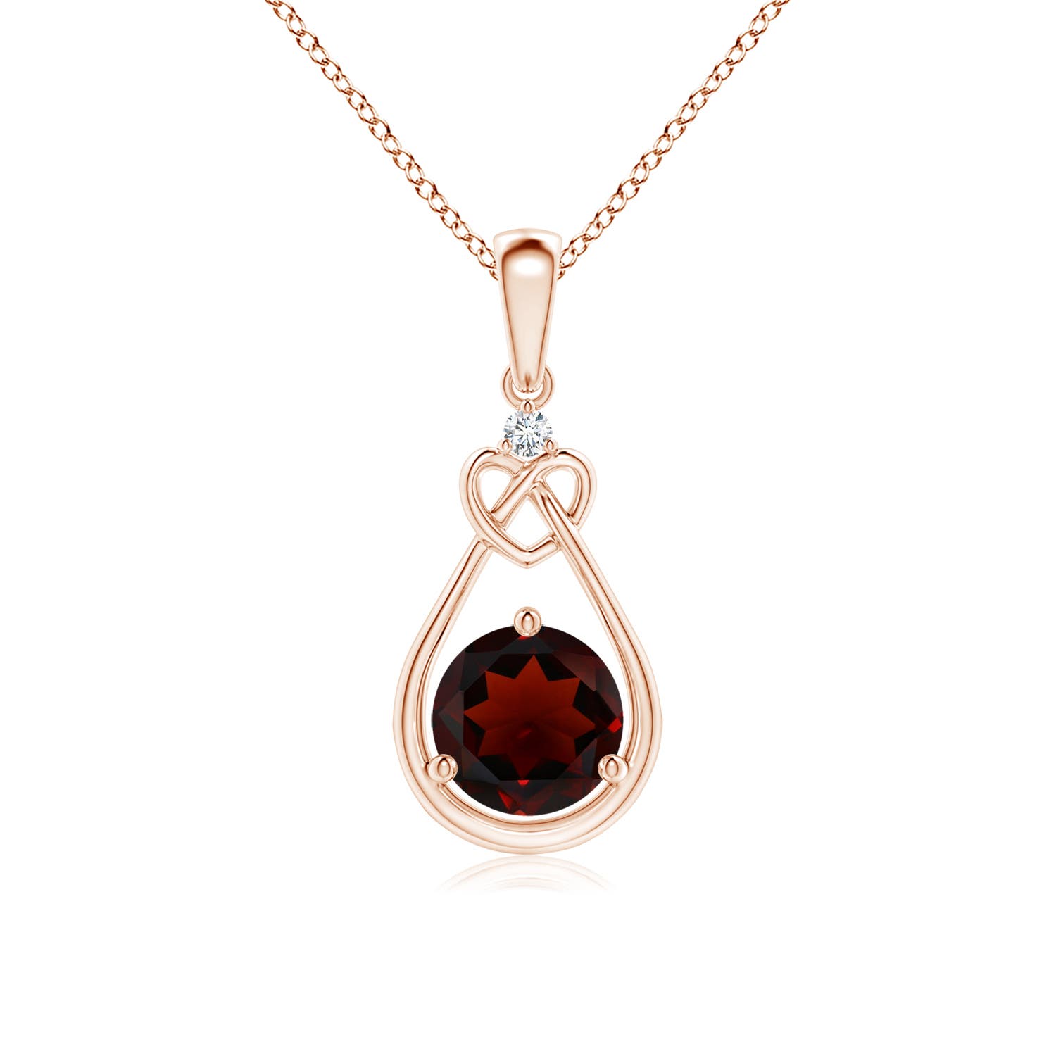 AA - Garnet / 1.01 CT / 14 KT Rose Gold