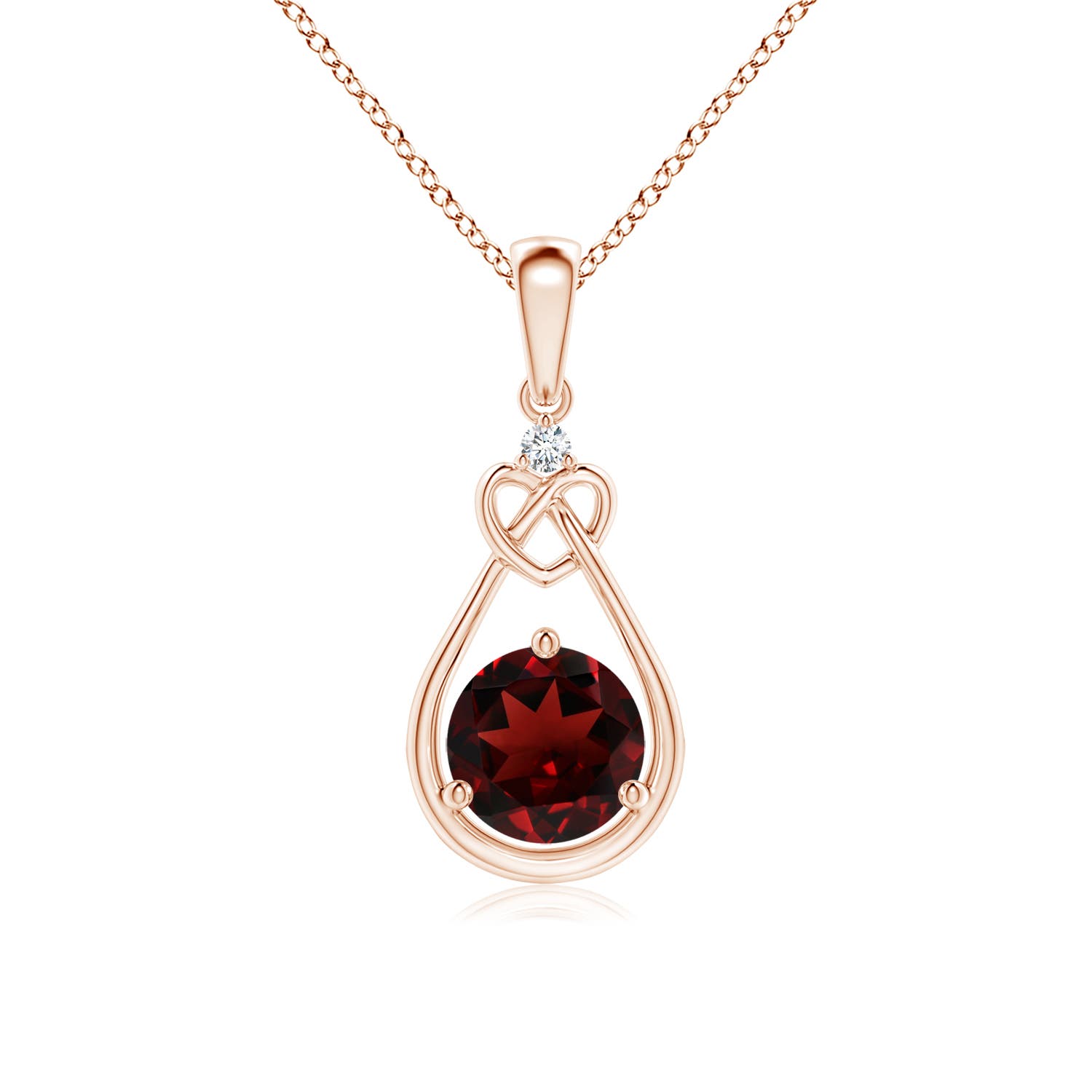 AAA - Garnet / 1.01 CT / 14 KT Rose Gold