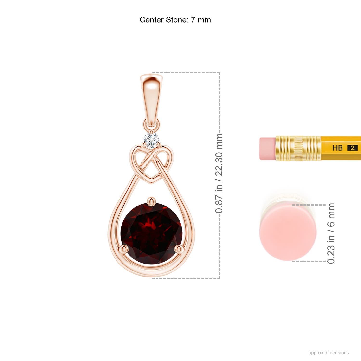 A - Garnet / 1.52 CT / 14 KT Rose Gold