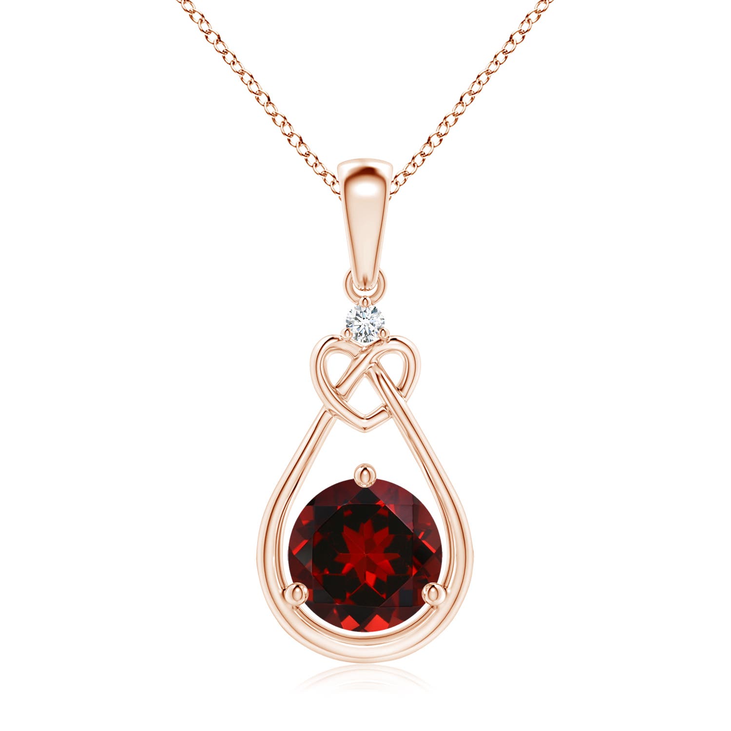 AAAA - Garnet / 1.52 CT / 14 KT Rose Gold