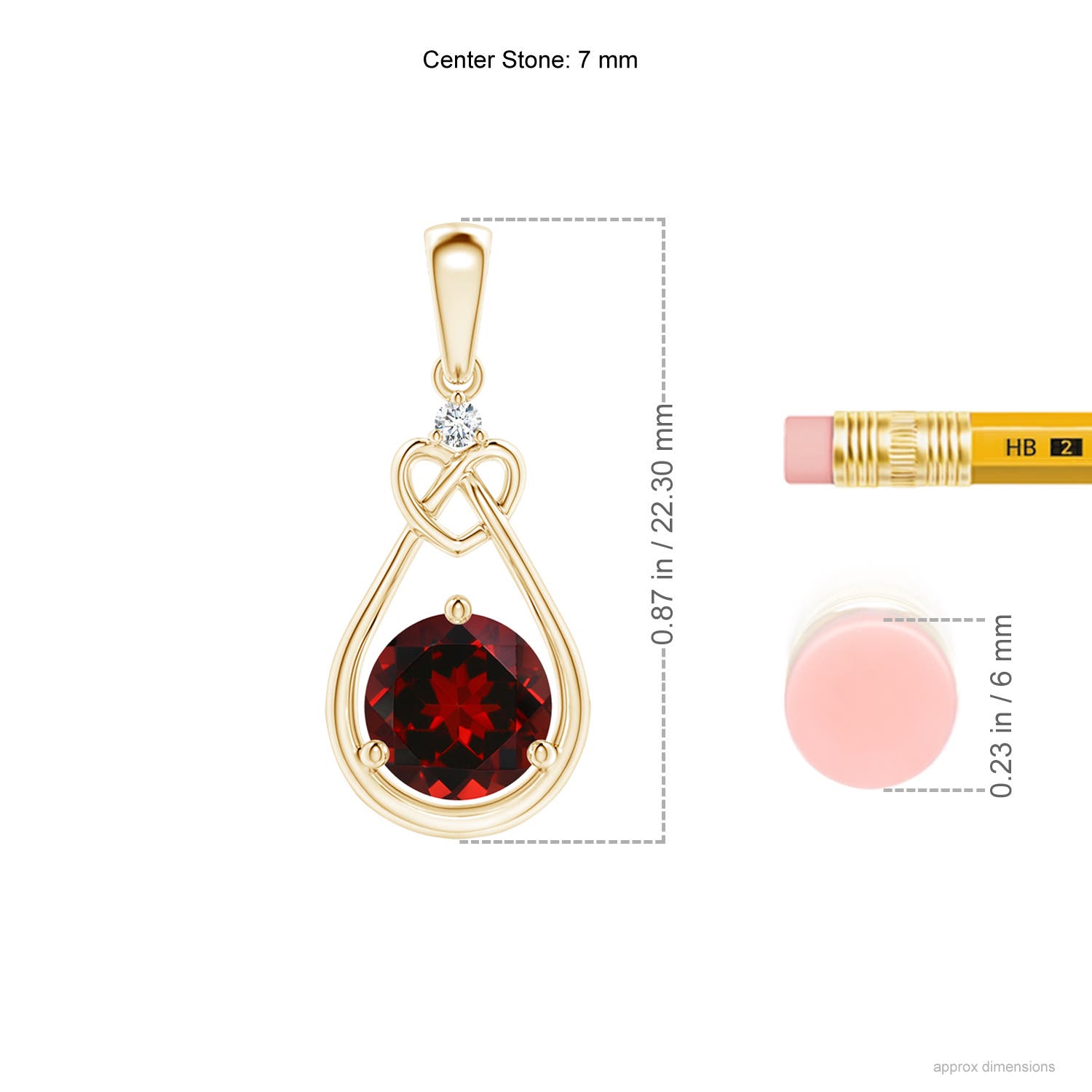 AAAA - Garnet / 1.52 CT / 14 KT Yellow Gold