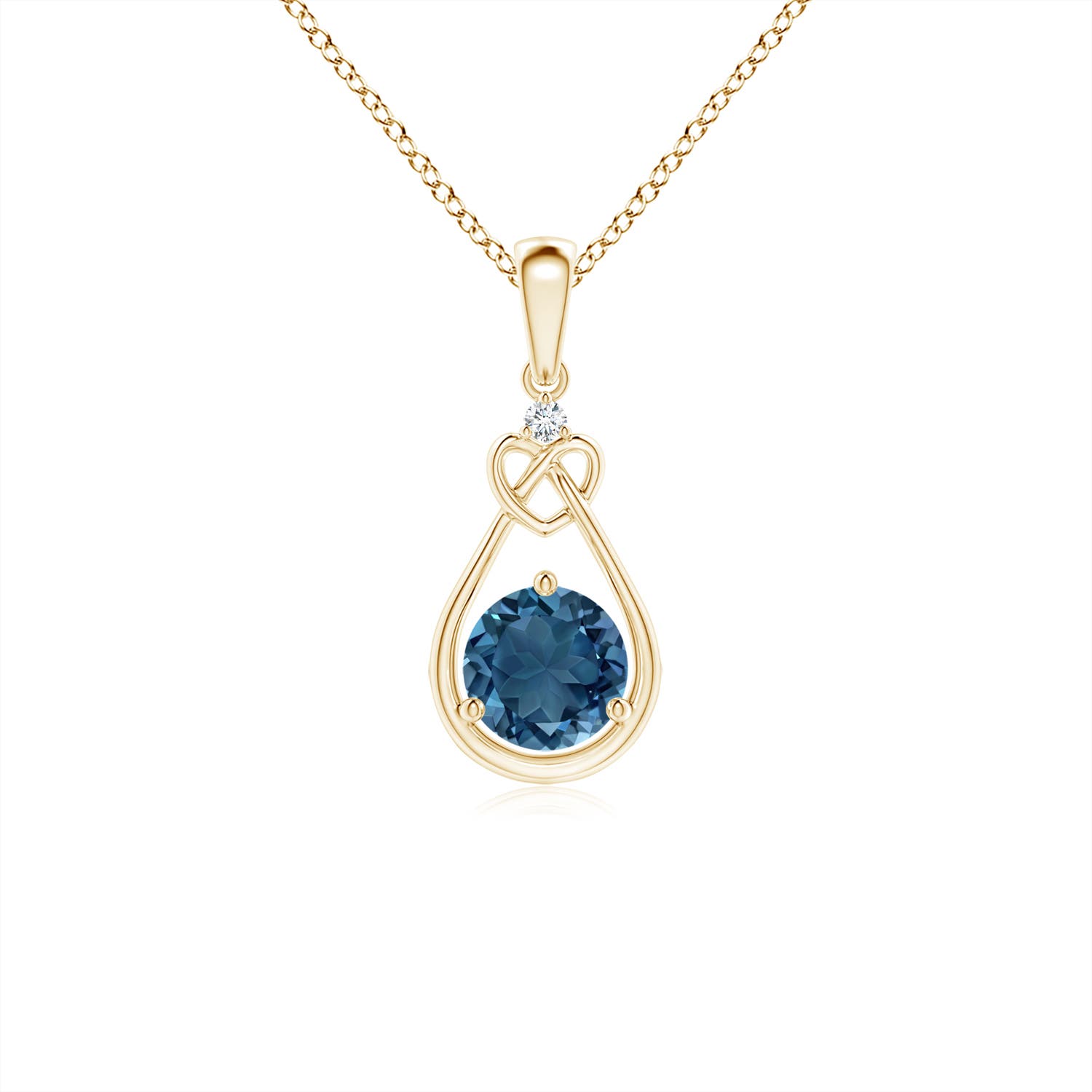 AA - London Blue Topaz / 0.61 CT / 14 KT Yellow Gold