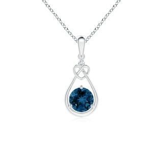 Round AAA London Blue Topaz