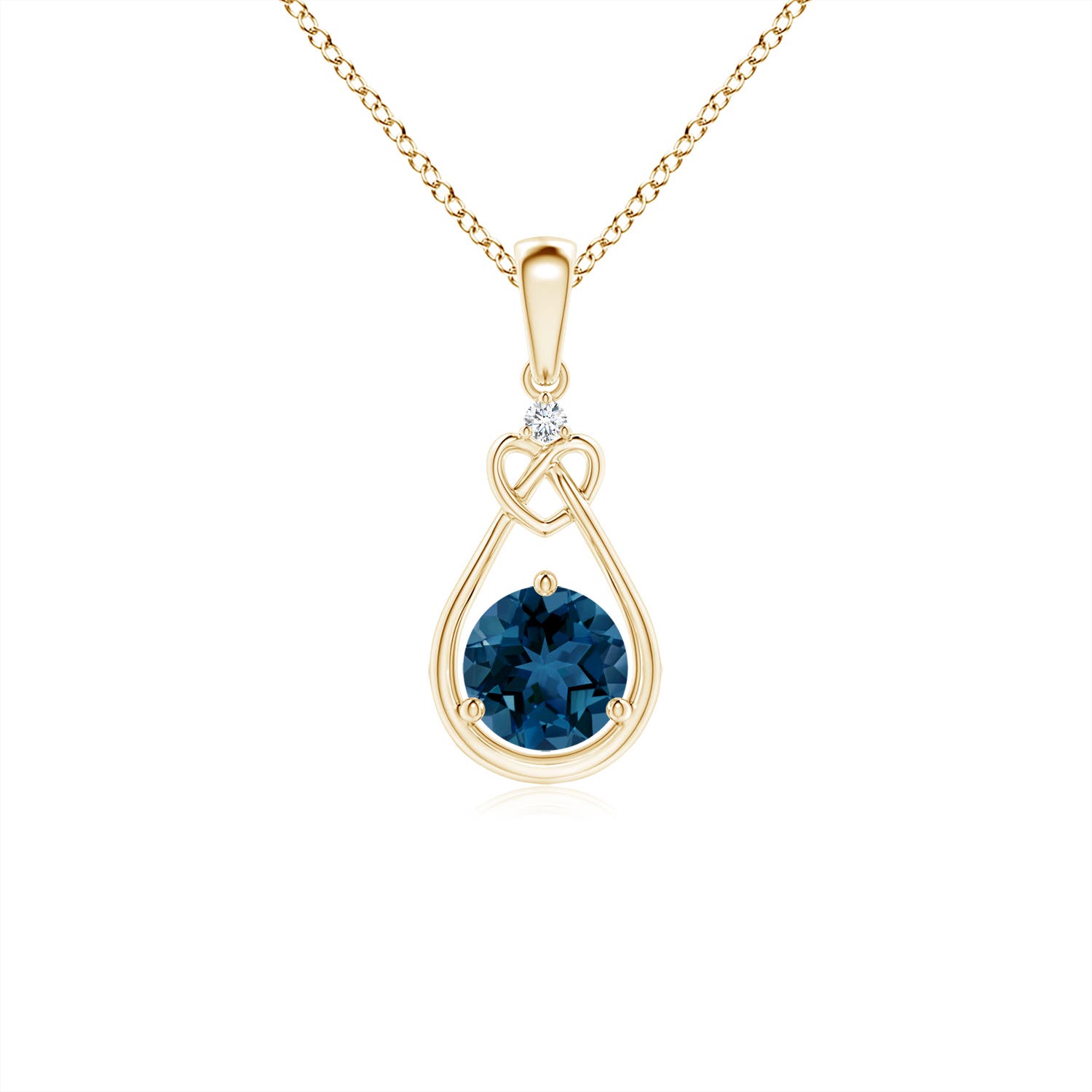 AAA - London Blue Topaz / 0.61 CT / 14 KT Yellow Gold