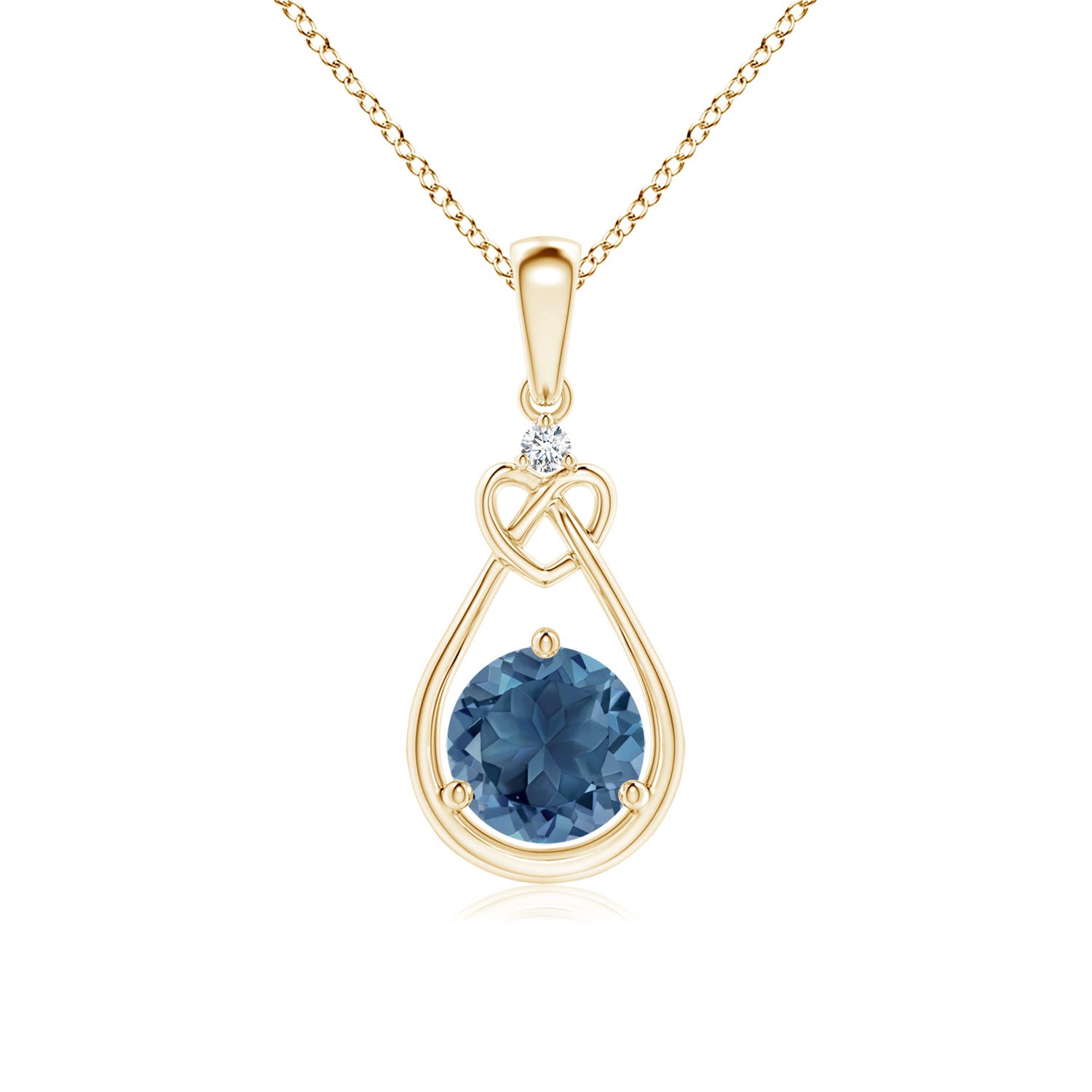 A - London Blue Topaz / 0.96 CT / 14 KT Yellow Gold