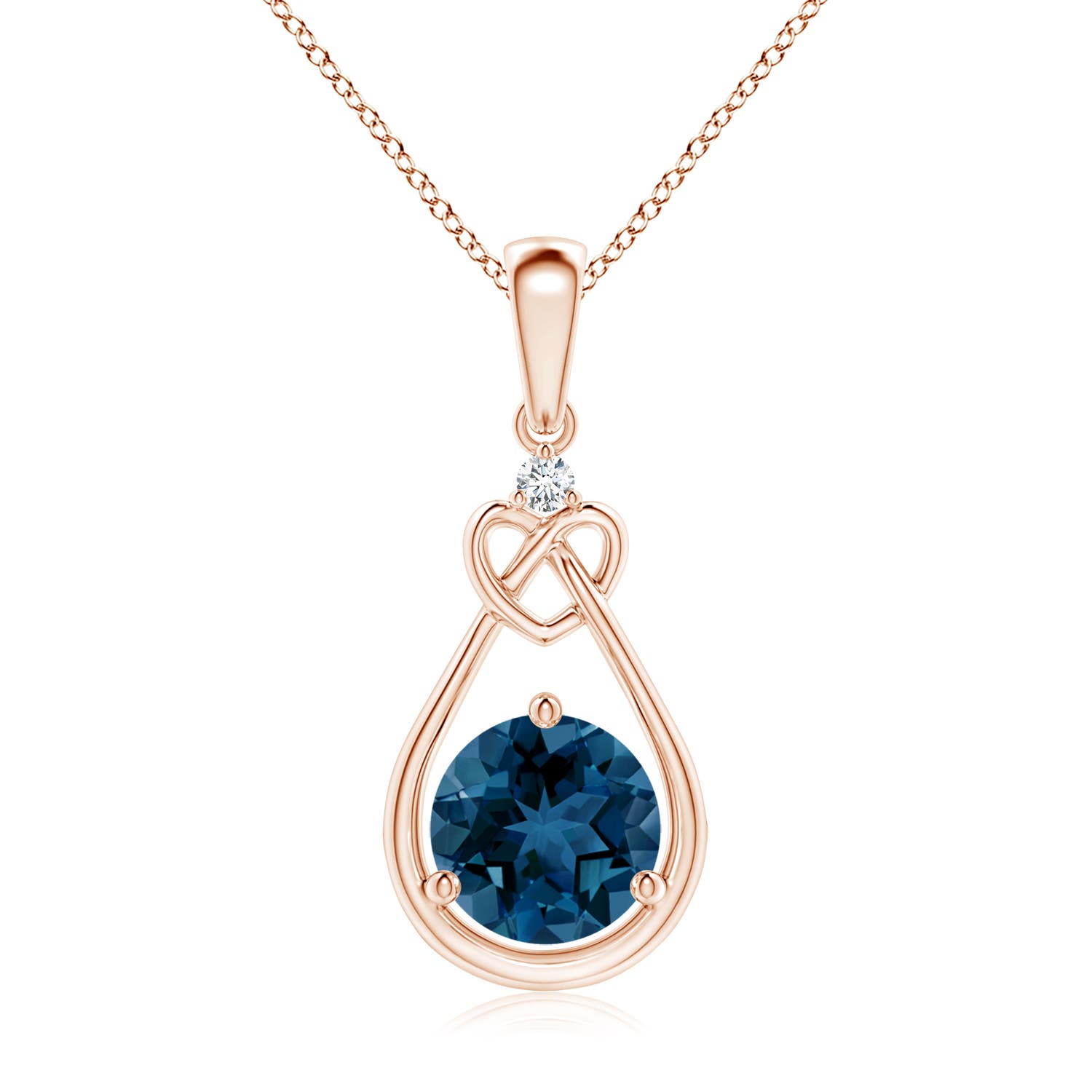 AAA - London Blue Topaz / 1.57 CT / 14 KT Rose Gold