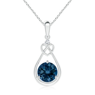 Round AAAA London Blue Topaz