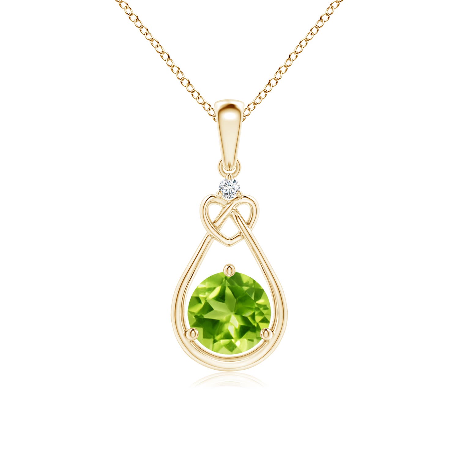 AAA - Peridot / 0.96 CT / 14 KT Yellow Gold