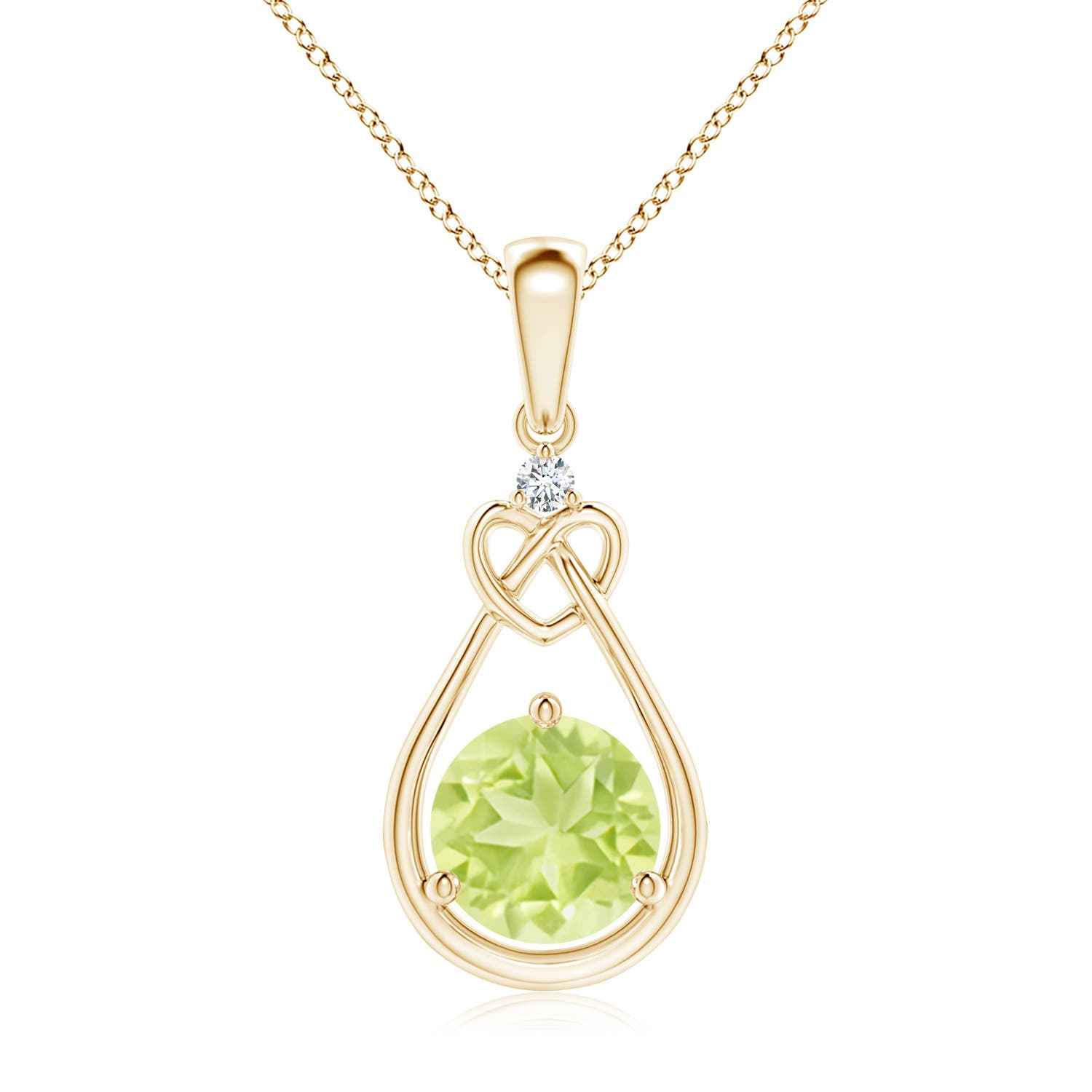 A - Peridot / 1.42 CT / 14 KT Yellow Gold