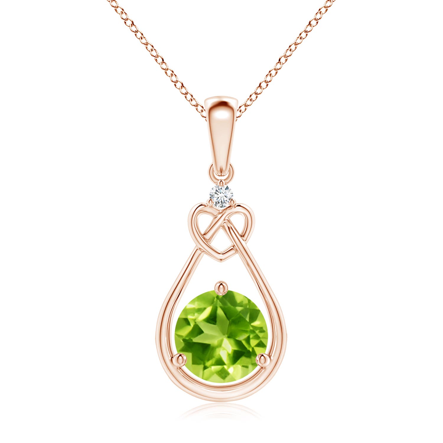 AAA - Peridot / 1.42 CT / 14 KT Rose Gold