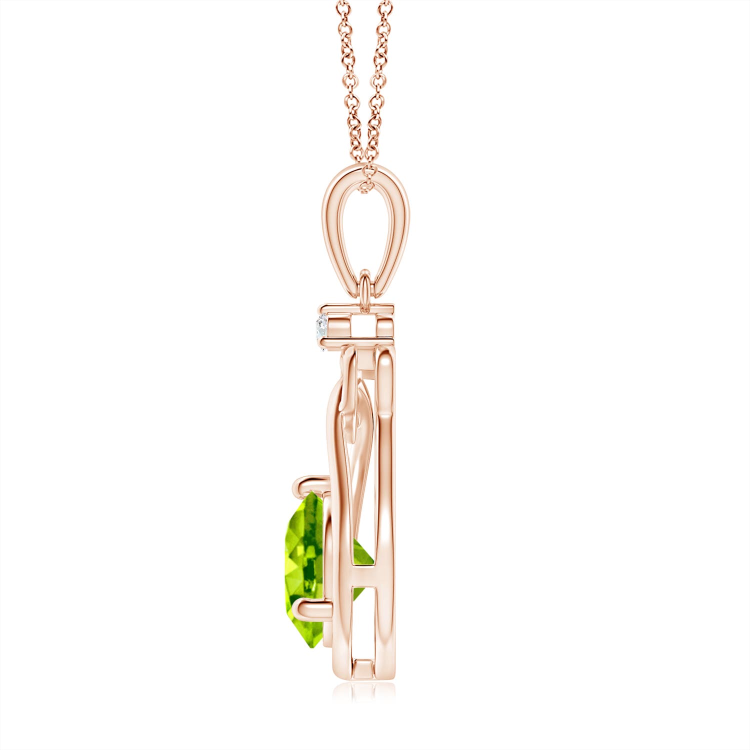 AAA - Peridot / 1.42 CT / 14 KT Rose Gold