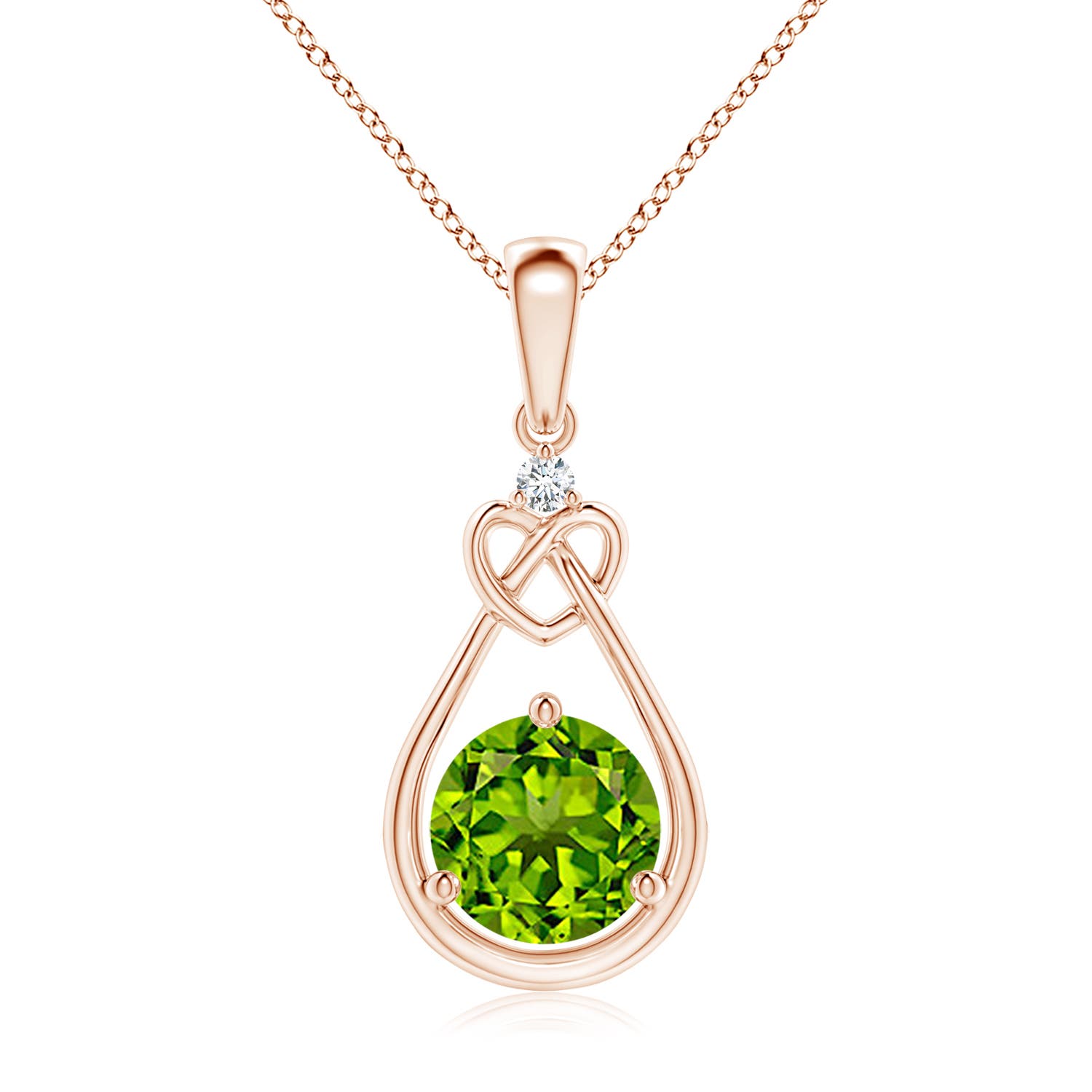 AAAA - Peridot / 1.42 CT / 14 KT Rose Gold