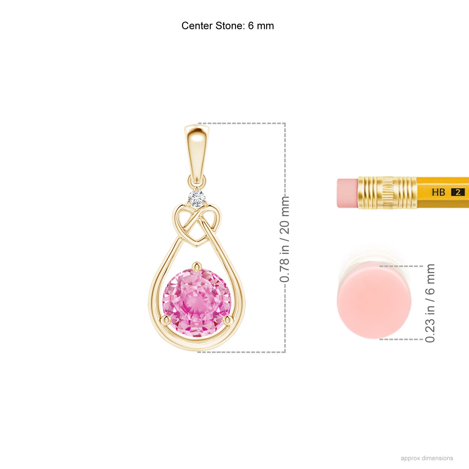 A - Pink Sapphire / 1.01 CT / 14 KT Yellow Gold