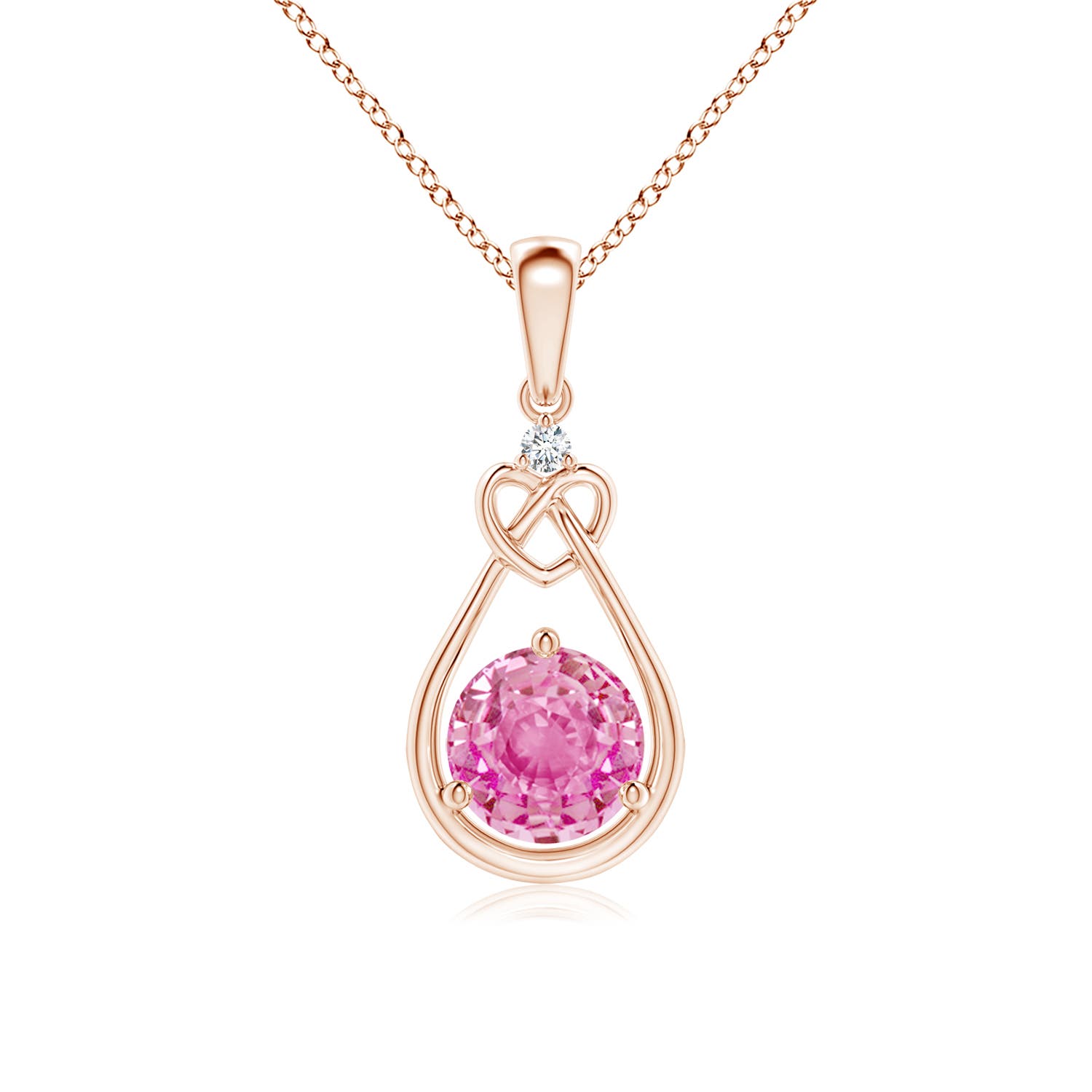 AA - Pink Sapphire / 1.01 CT / 14 KT Rose Gold