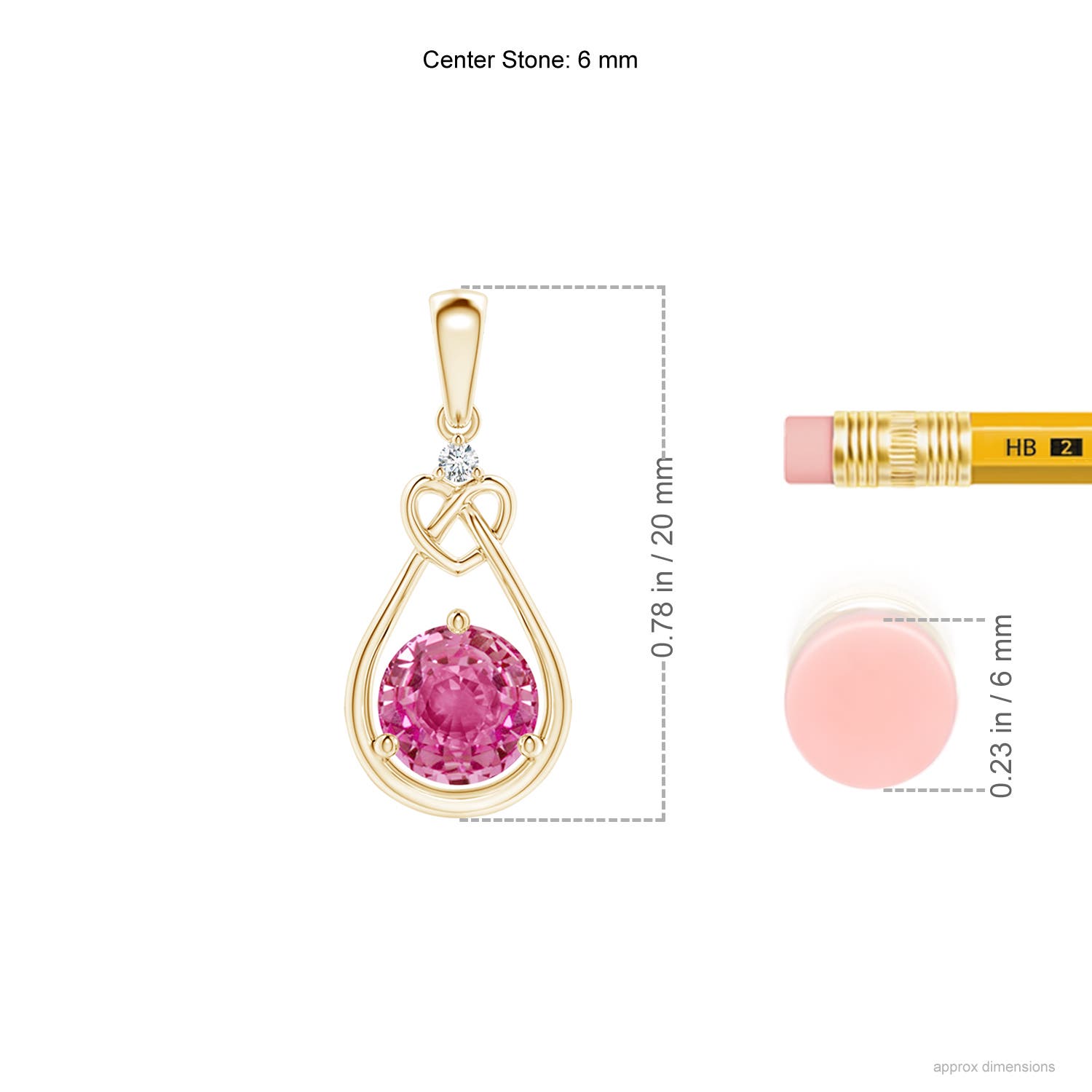 AAA - Pink Sapphire / 1.01 CT / 14 KT Yellow Gold