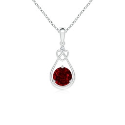 Dangle Silver Ruby Necklaces and Pendants
