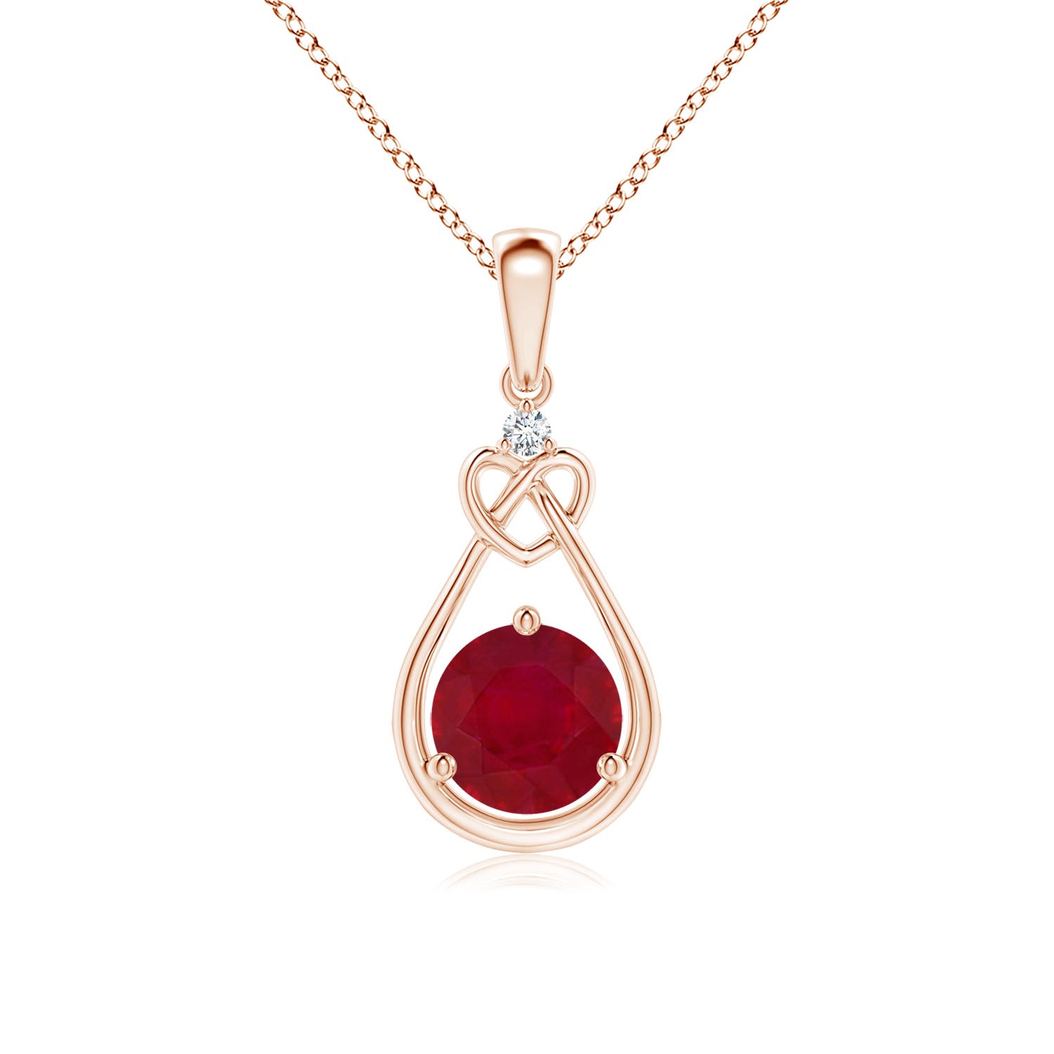 AA - Ruby / 1.01 CT / 14 KT Rose Gold