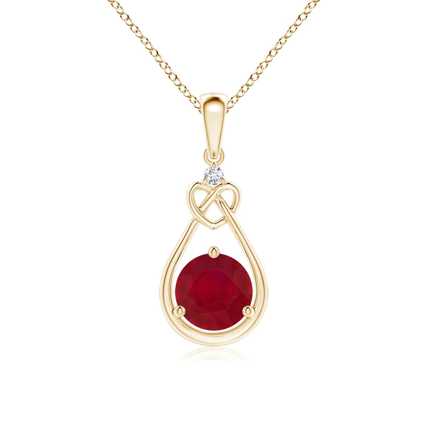 AA - Ruby / 1.01 CT / 14 KT Yellow Gold