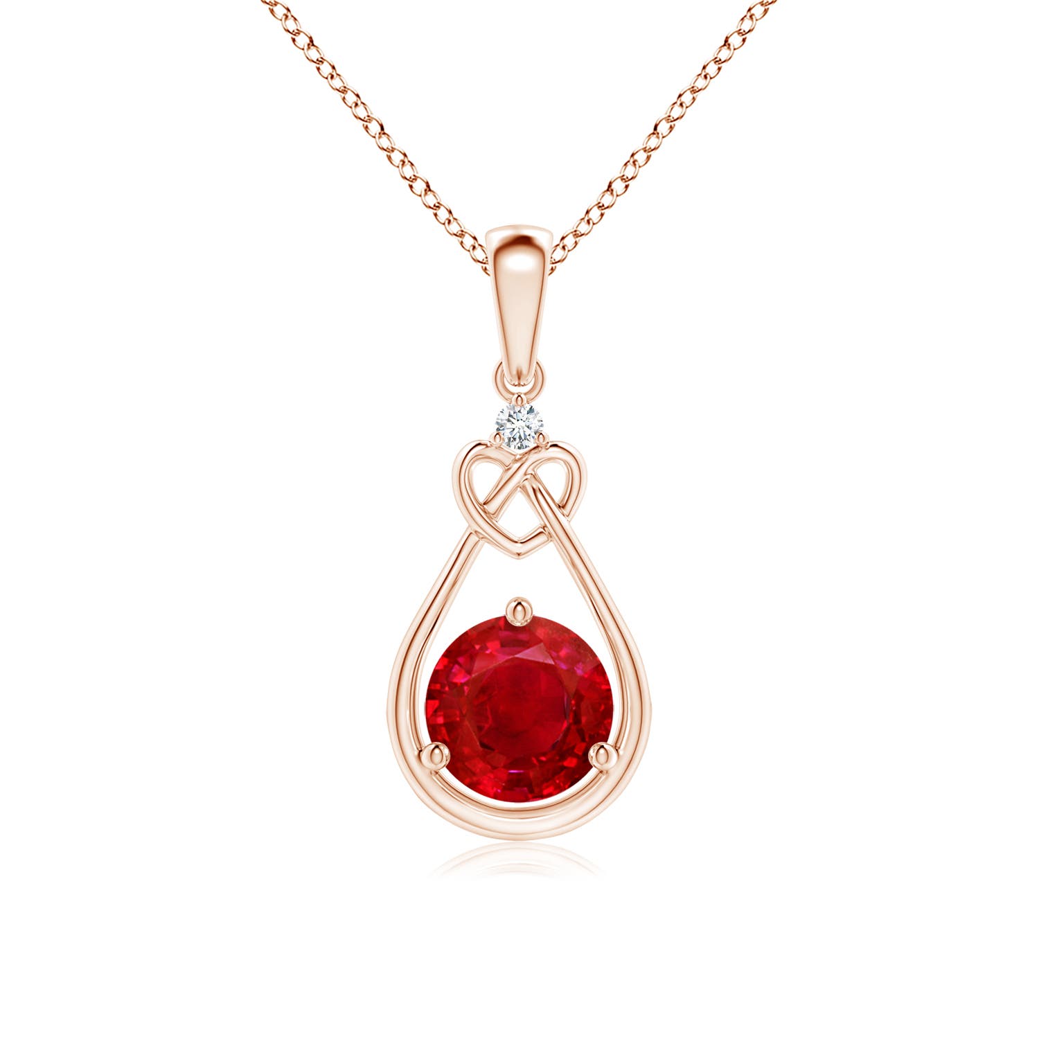 AAA - Ruby / 1.01 CT / 14 KT Rose Gold