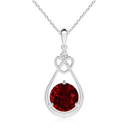 Heart Heart Ruby Necklaces & Pendants