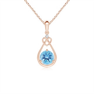 Round A Swiss Blue Topaz
