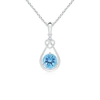 Round A Swiss Blue Topaz