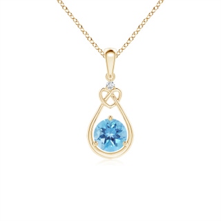 Round A Swiss Blue Topaz