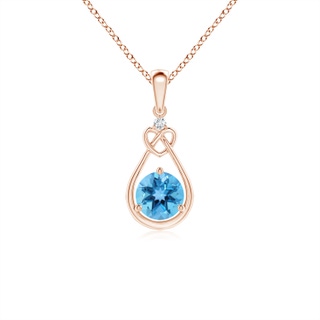 Round AA Swiss Blue Topaz