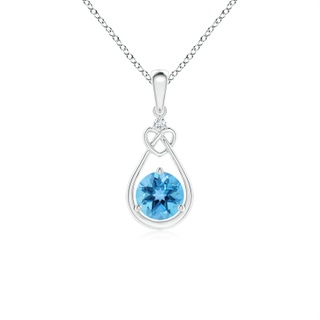 Round AA Swiss Blue Topaz