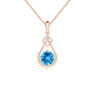 Round AAA Swiss Blue Topaz