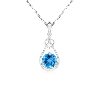 Round AAA Swiss Blue Topaz