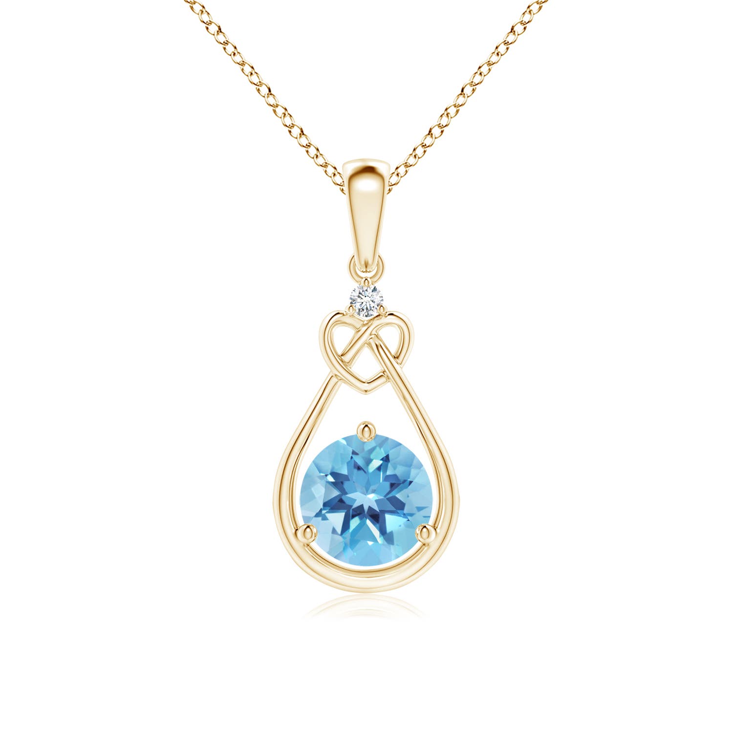 A - Swiss Blue Topaz / 0.96 CT / 14 KT Yellow Gold