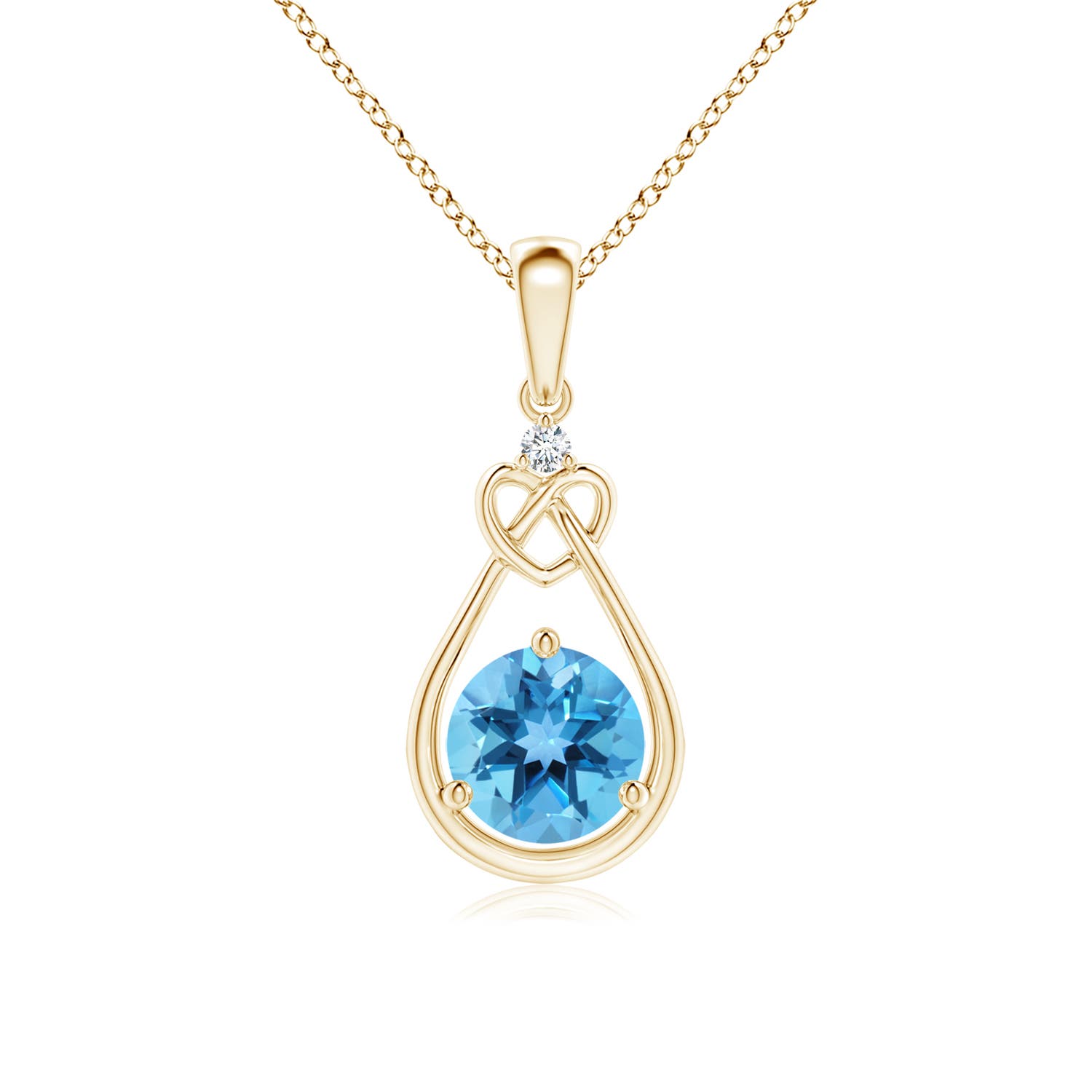 AA - Swiss Blue Topaz / 0.96 CT / 14 KT Yellow Gold