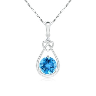 Round AAA Swiss Blue Topaz