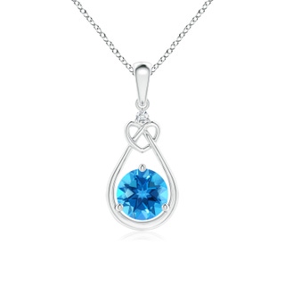 Round AAAA Swiss Blue Topaz
