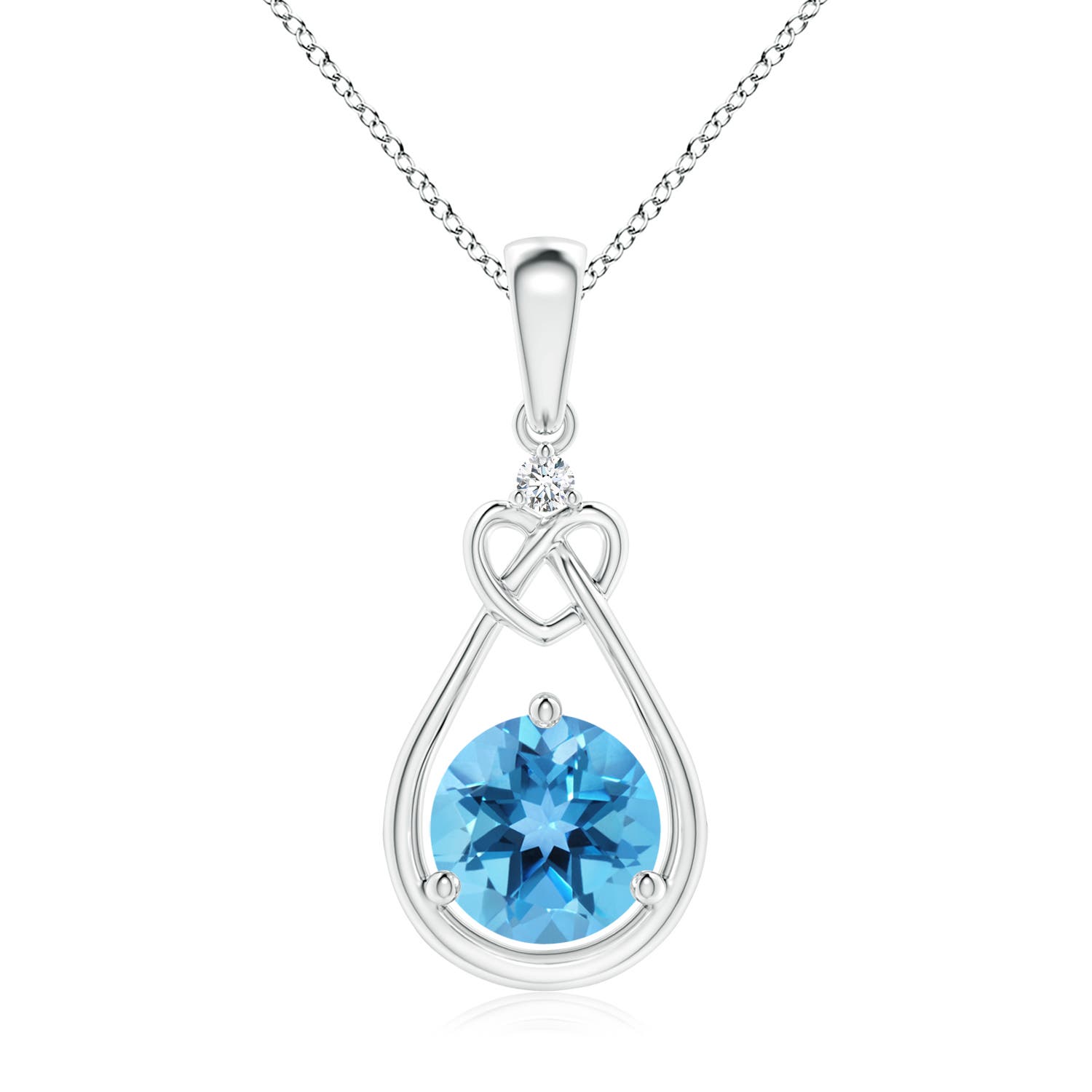 AA - Swiss Blue Topaz / 1.57 CT / 14 KT White Gold