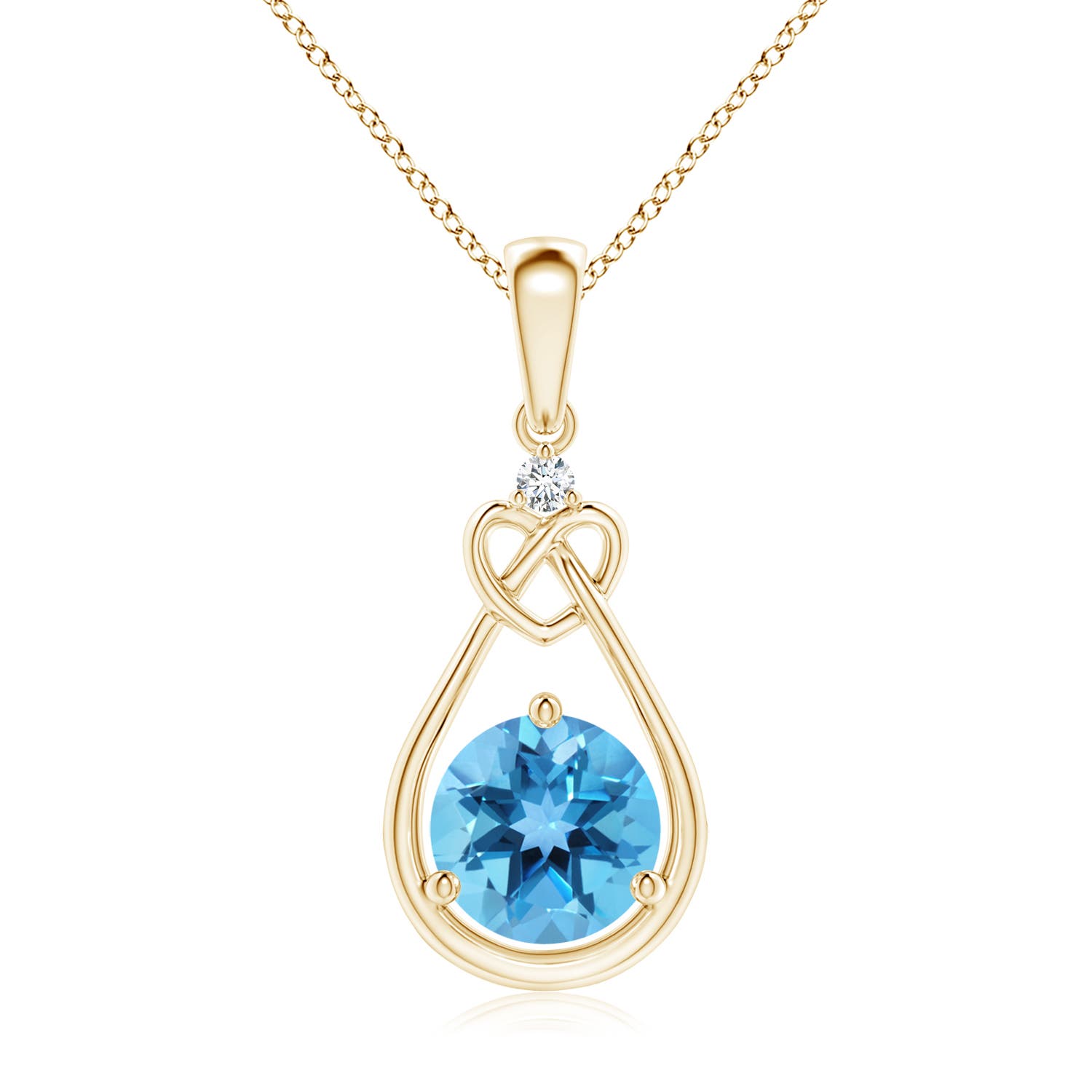 AA - Swiss Blue Topaz / 1.57 CT / 14 KT Yellow Gold