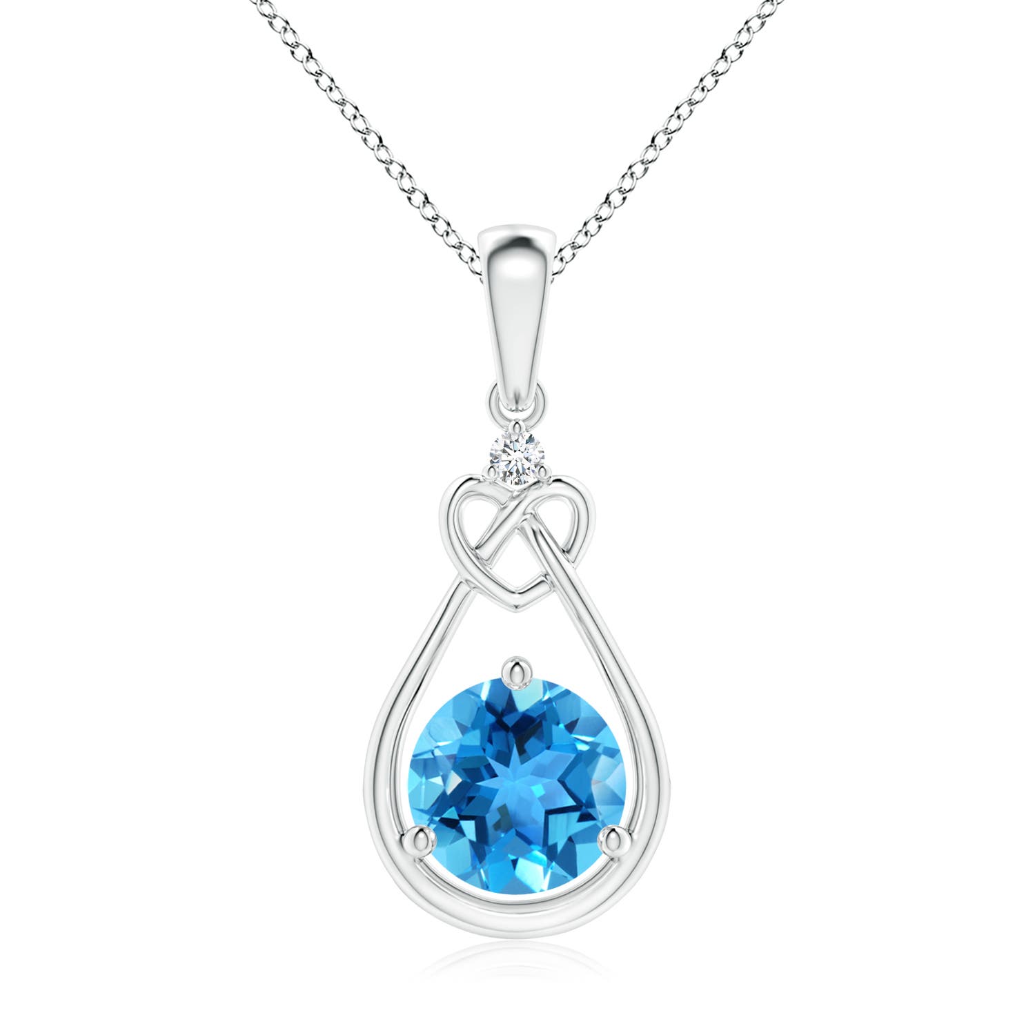 AAA - Swiss Blue Topaz / 1.57 CT / 14 KT White Gold