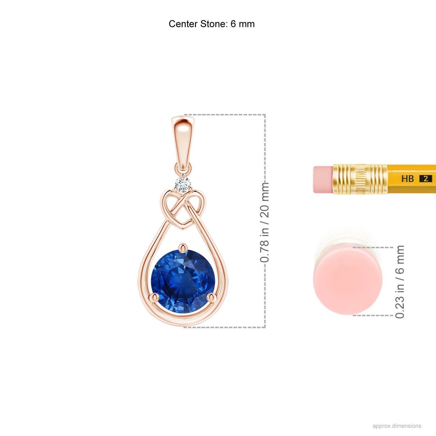 AAA - Blue Sapphire / 1.01 CT / 14 KT Rose Gold