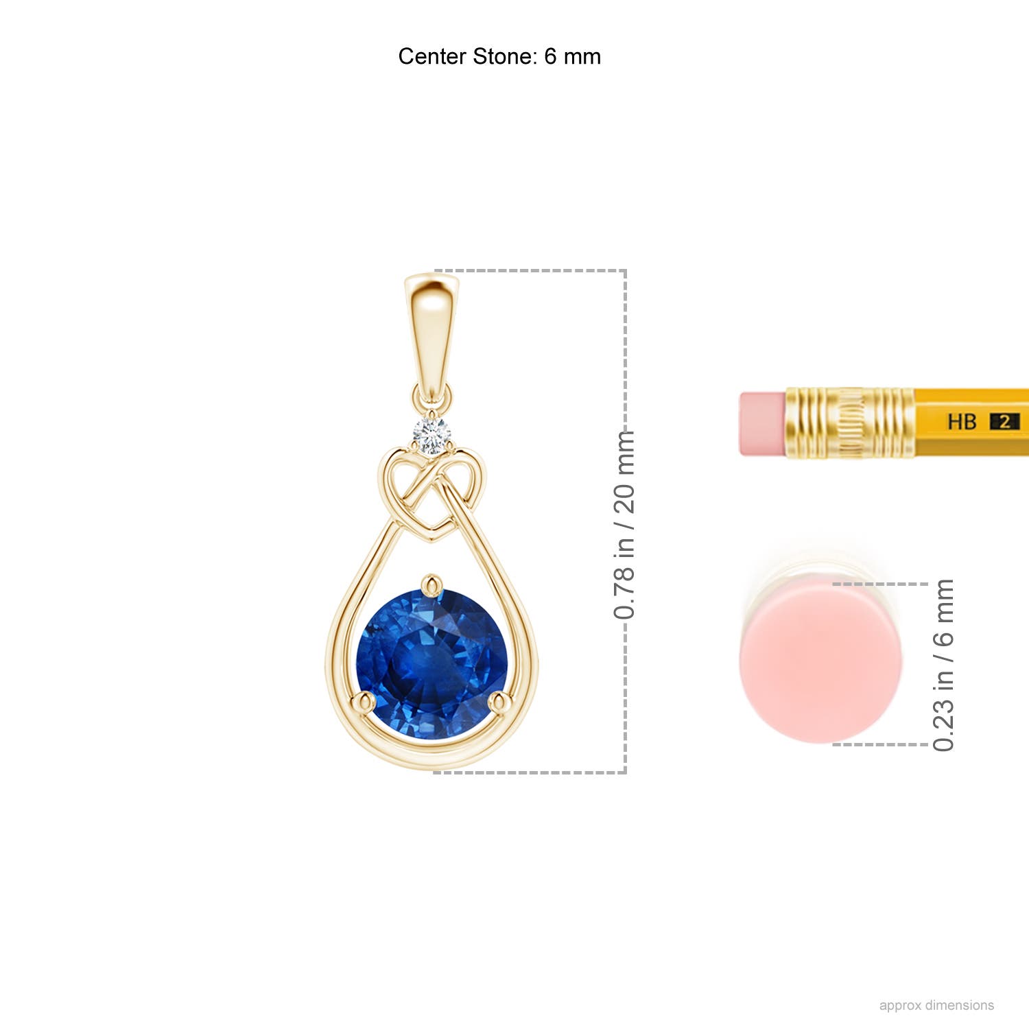 AAA - Blue Sapphire / 1.01 CT / 14 KT Yellow Gold