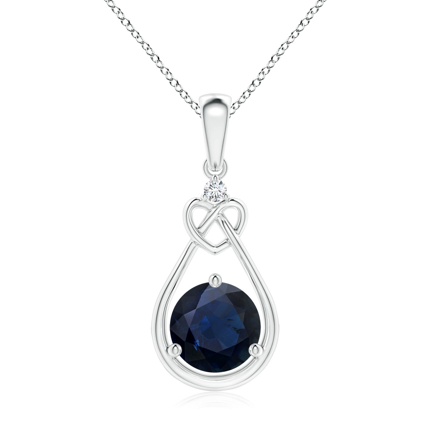 A - Blue Sapphire / 1.62 CT / 14 KT White Gold