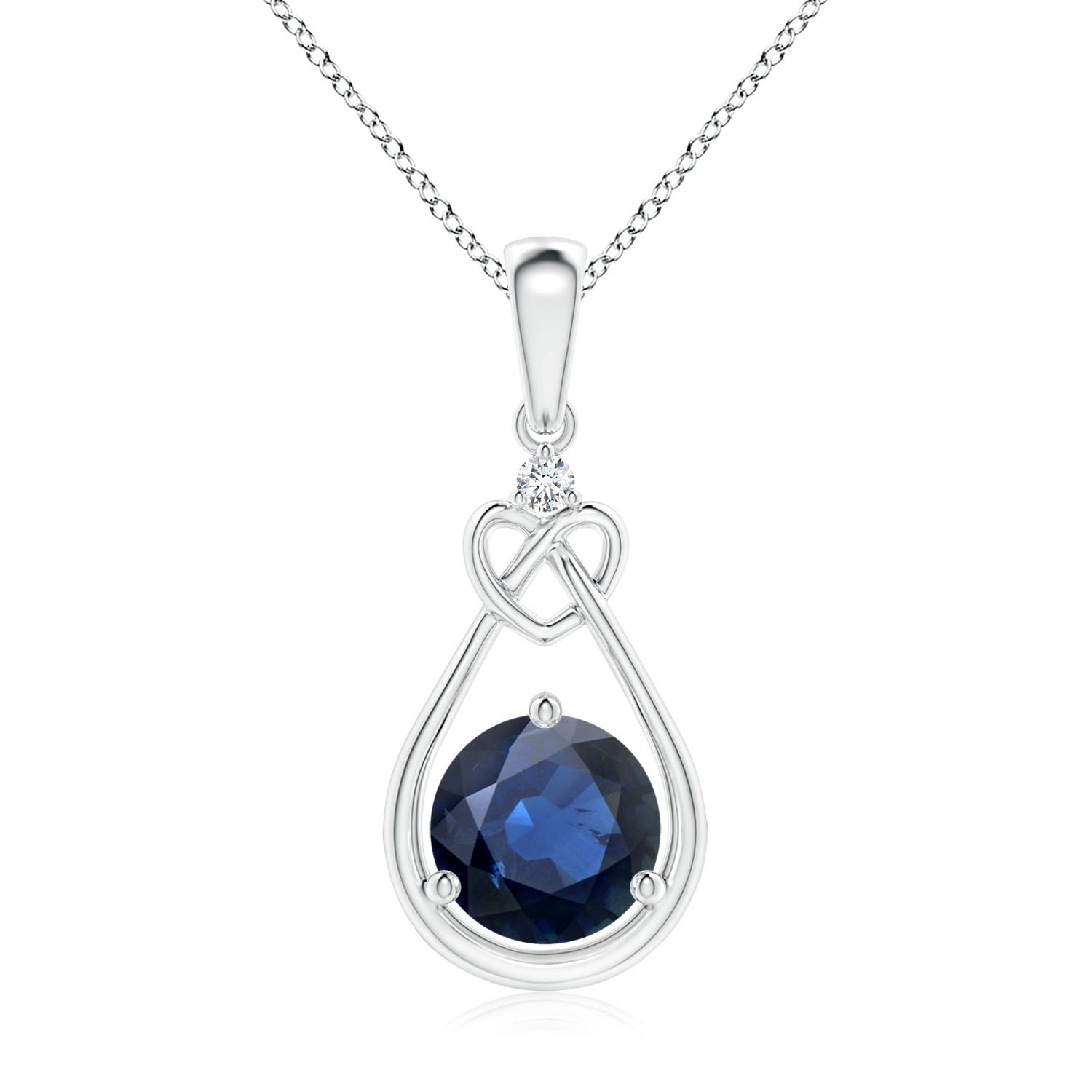 AA - Blue Sapphire / 1.62 CT / 14 KT White Gold