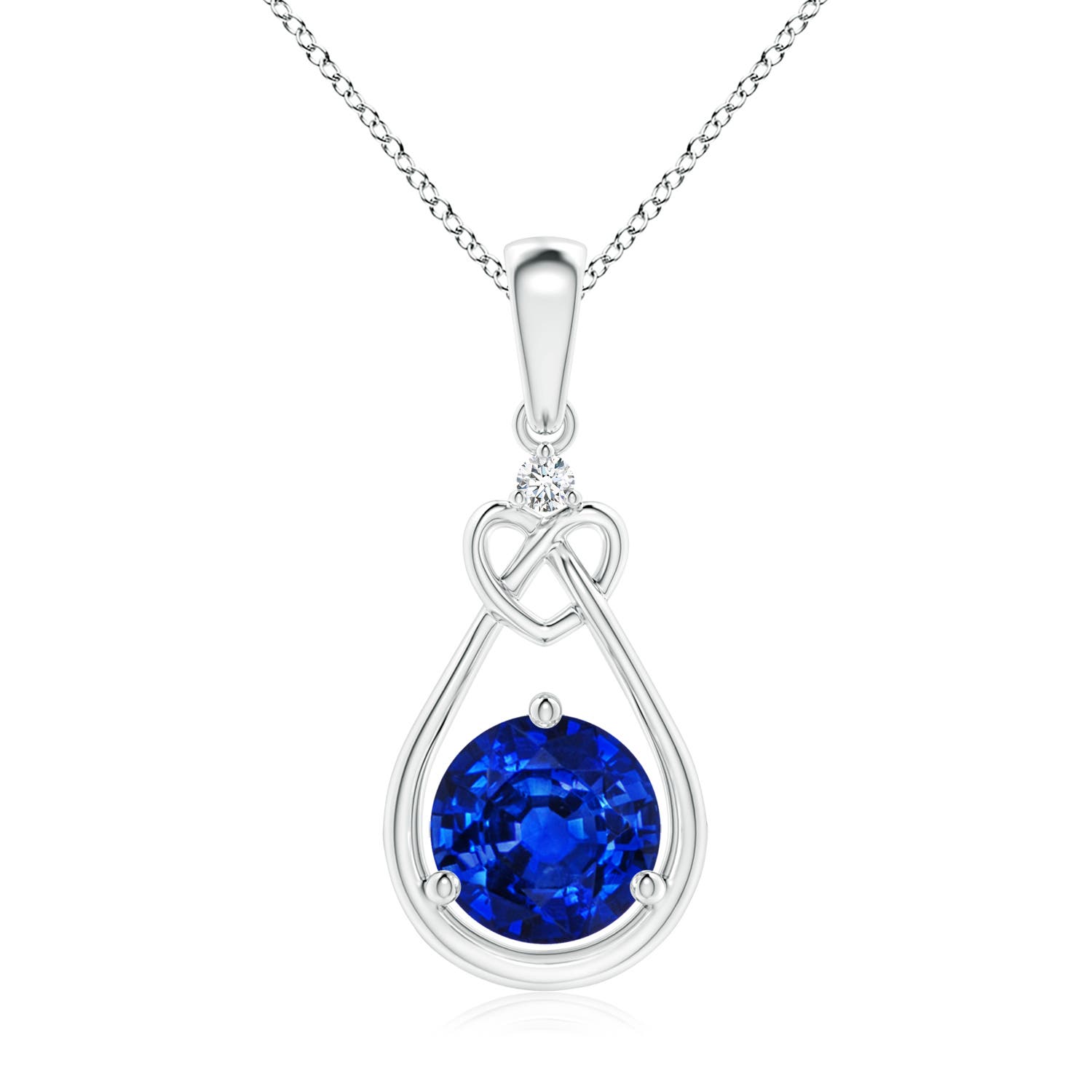 AAAA - Blue Sapphire / 1.62 CT / 14 KT White Gold